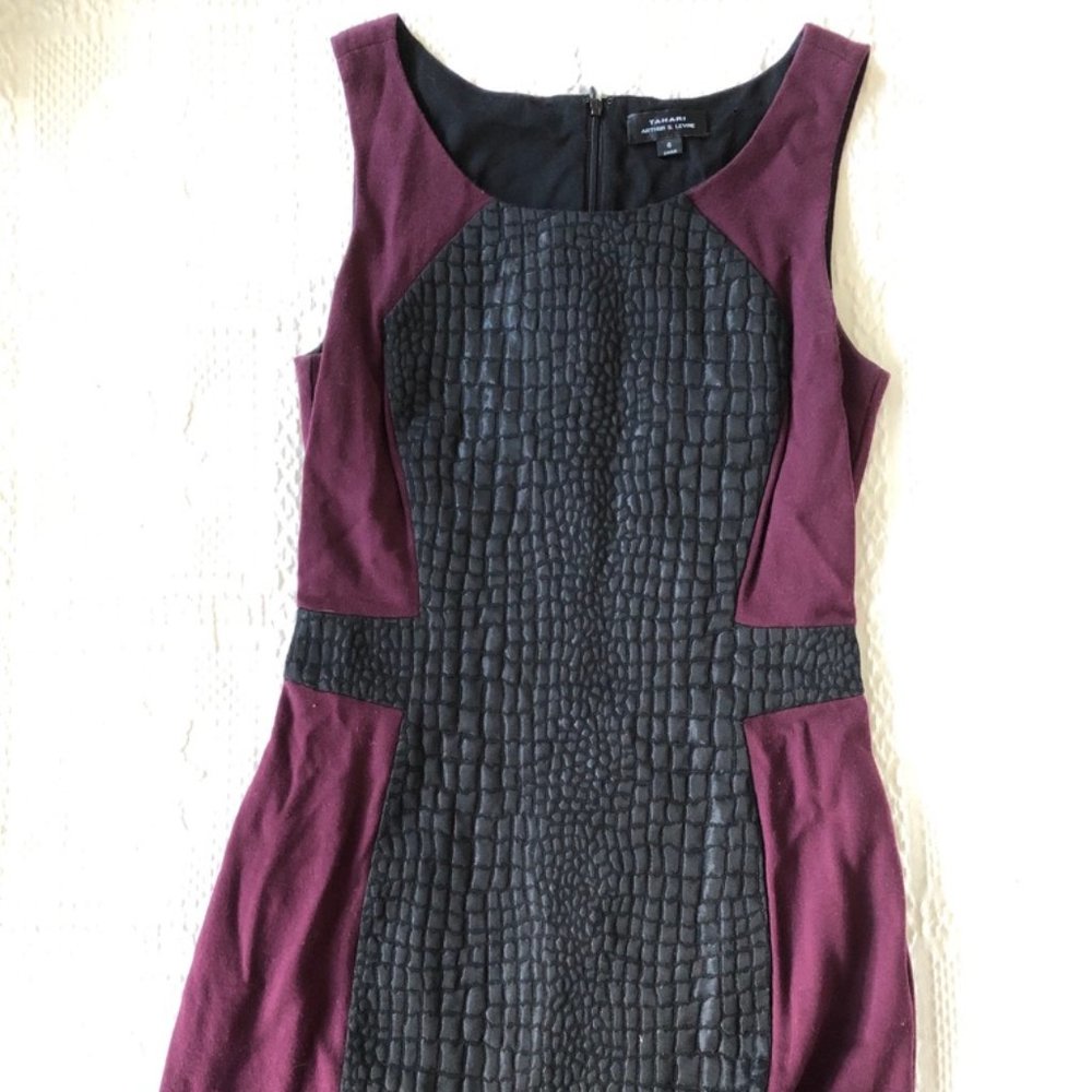 TAHARI Maroon Dress